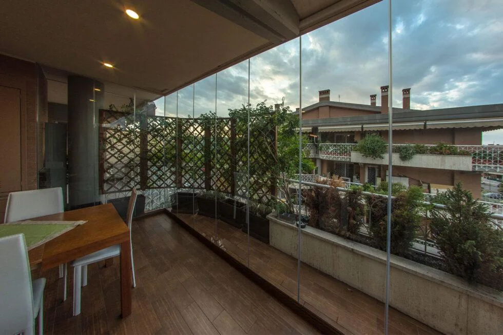 Vetrate scorrevoli balcone Massafra — gravine Taranto INOX 304 — VetratePremium