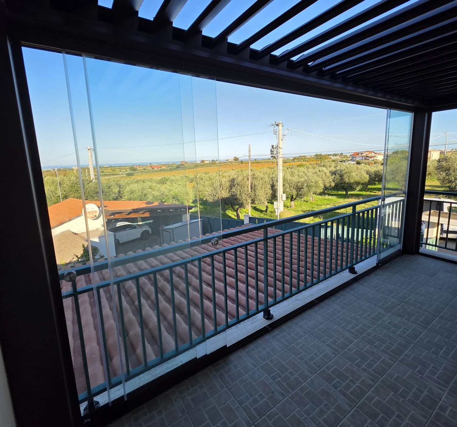 Sistema VEPA impacchettabile per dehor di lusso — VetratePremium Andria